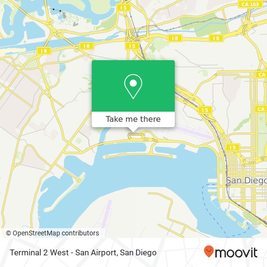 Mapa de Terminal 2 West - San Airport