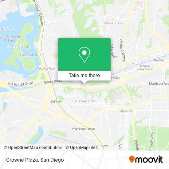 Mapa de Crowne Plaza