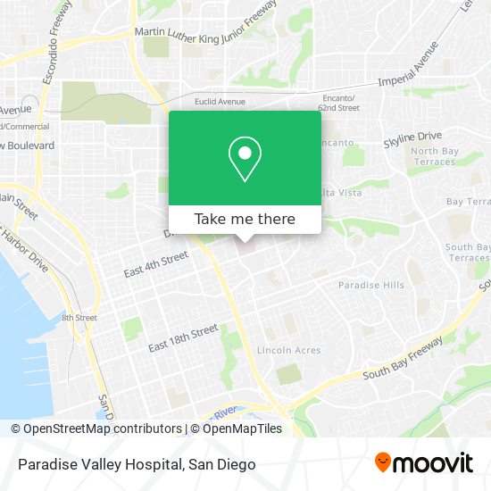 Paradise Valley Hospital map