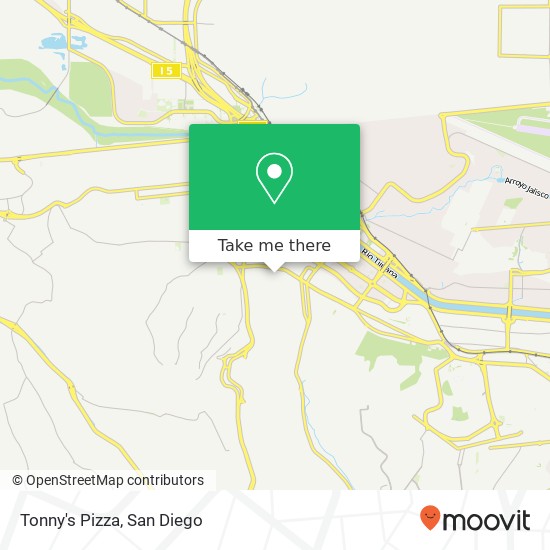 Tonny's Pizza map