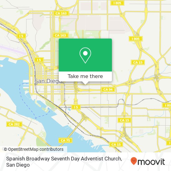 Mapa de Spanish Broadway Seventh Day Adventist Church
