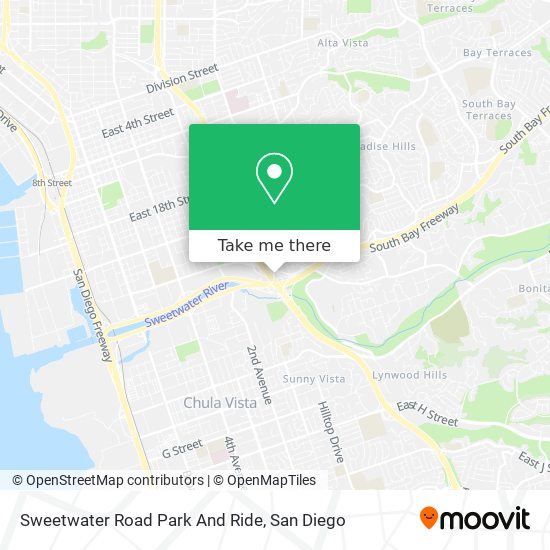 Mapa de Sweetwater Road Park And Ride