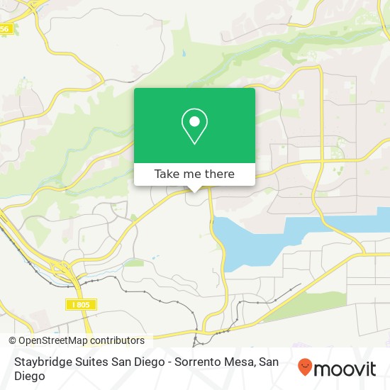 Mapa de Staybridge Suites San Diego - Sorrento Mesa