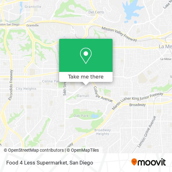 Mapa de Food 4 Less Supermarket