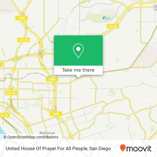 Mapa de United House Of Prayer For All People