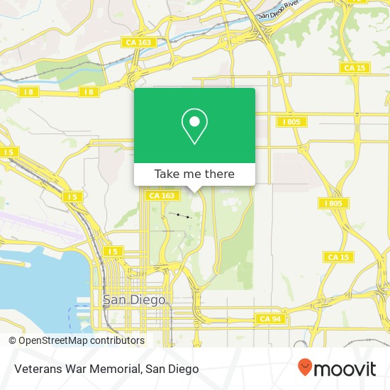 Veterans War Memorial map