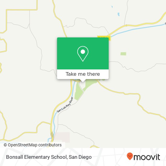 Bonsall Elementary School map
