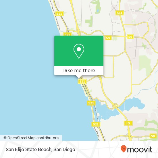 San Elijo State Beach map