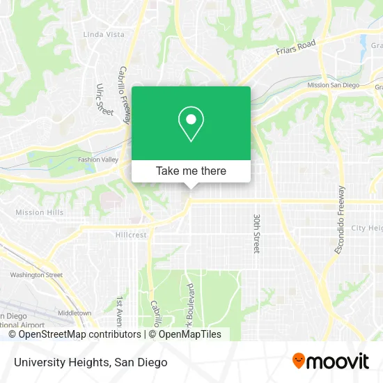 Mapa de University Heights