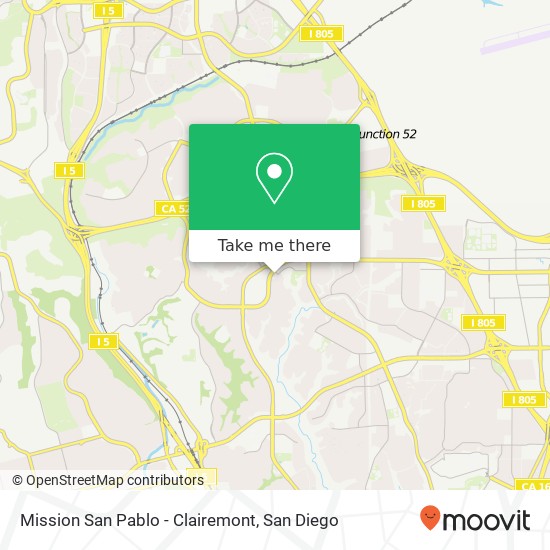 Mission San Pablo - Clairemont map