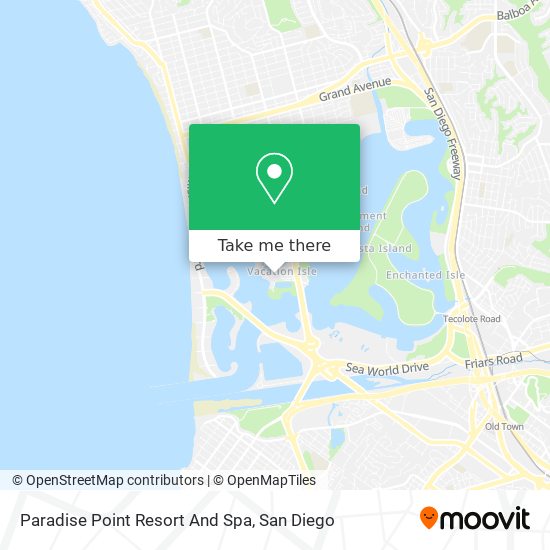Mapa de Paradise Point Resort And Spa