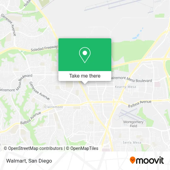 Mapa de Walmart