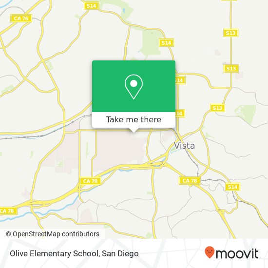 Olive Elementary School map