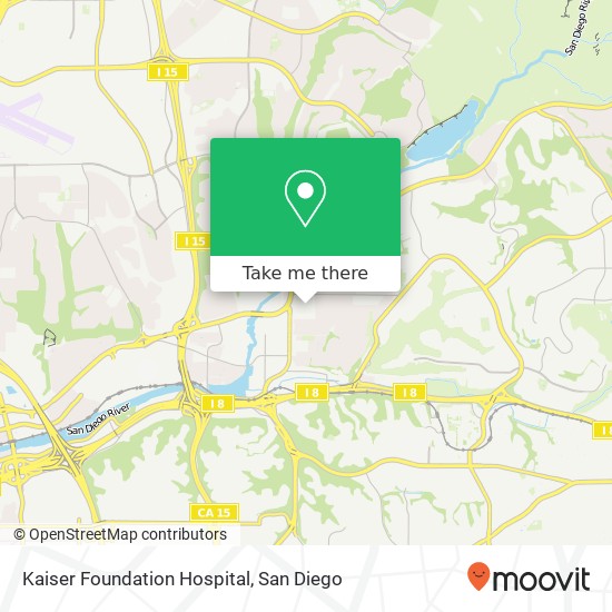 Kaiser Foundation Hospital map