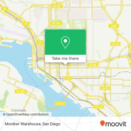 Mapa de Moniker Warehouse