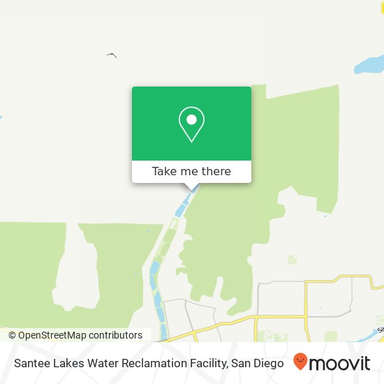 Santee Lakes Water Reclamation Facility map