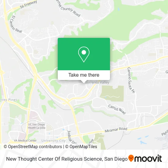Mapa de New Thought Center Of Religious Science
