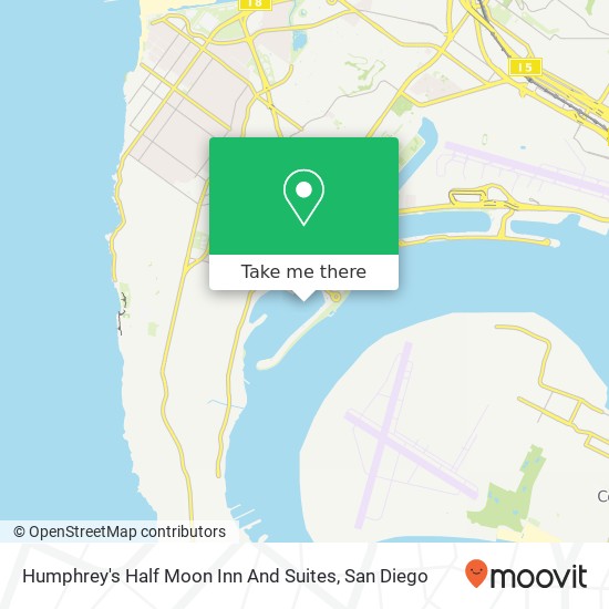 Mapa de Humphrey's Half Moon Inn And Suites