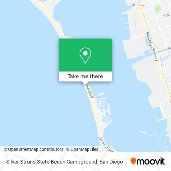 Silver Strand State Beach Campground map