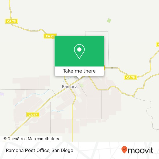 Mapa de Ramona Post Office