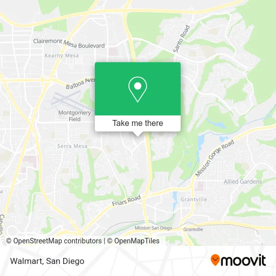 Mapa de Walmart