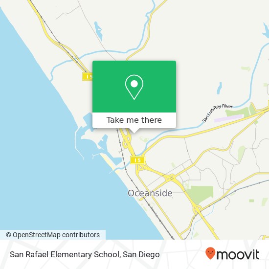 Mapa de San Rafael Elementary School