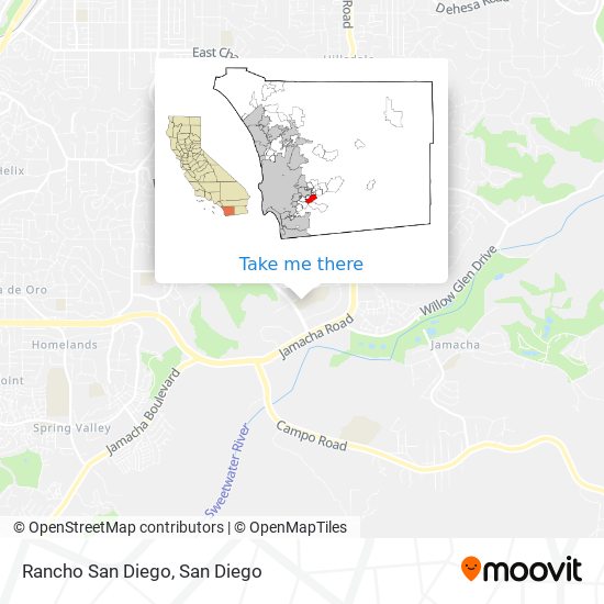 Mapa de Rancho San Diego