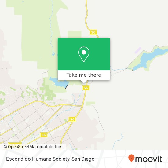 Mapa de Escondido Humane Society