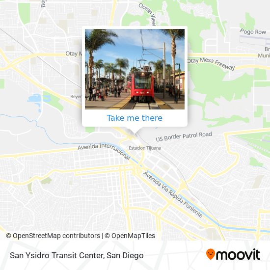 Mapa de San Ysidro Transit Center