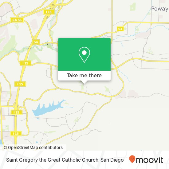 Saint Gregory the Great Catholic Church map