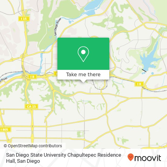 San Diego State University Chapultepec Residence Hall map