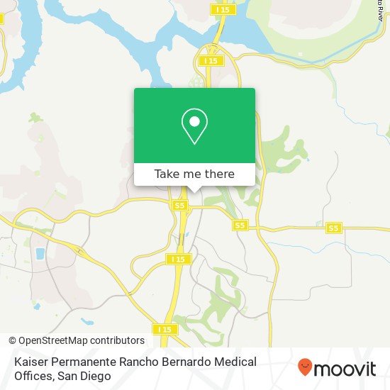Kaiser Permanente Rancho Bernardo Medical Offices map