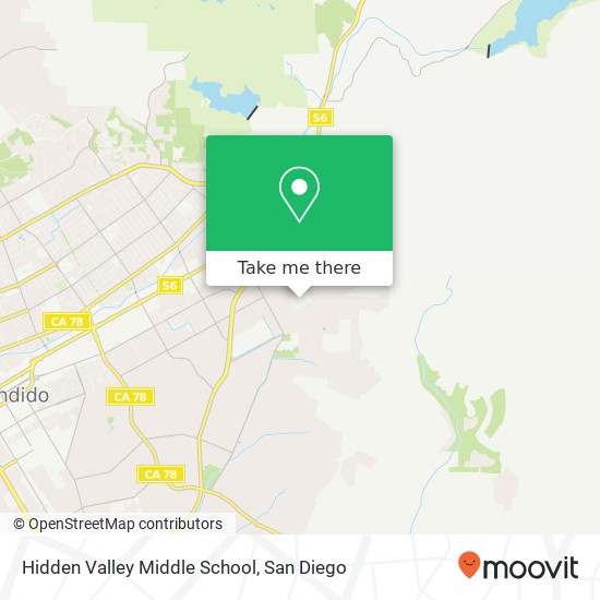 Hidden Valley Middle School map