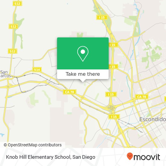 Knob Hill Elementary School map