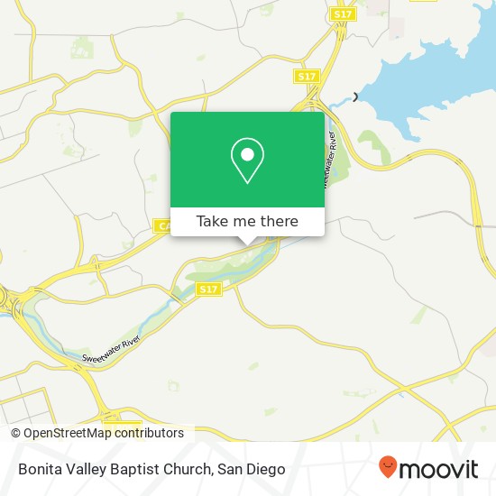 Mapa de Bonita Valley Baptist Church