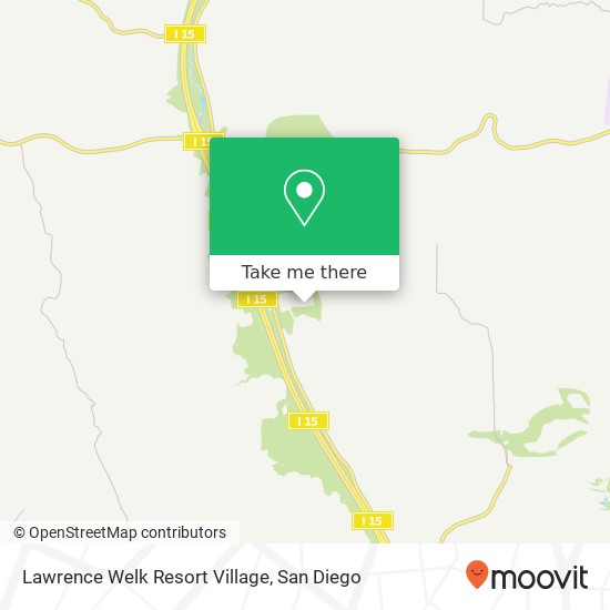 Lawrence Welk Resort Village map