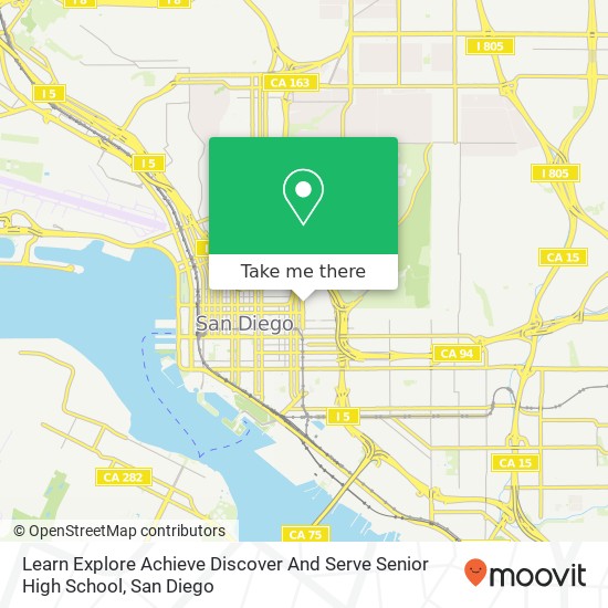 Learn Explore Achieve Discover And Serve Senior High School map