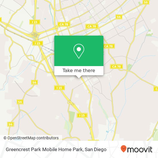 Mapa de Greencrest Park Mobile Home Park