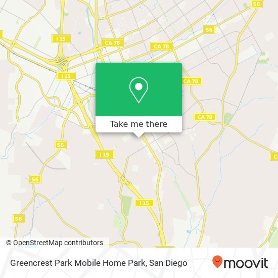 Greencrest Park Mobile Home Park map