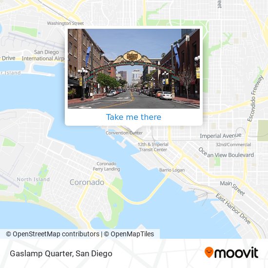 Gaslamp Quarter map