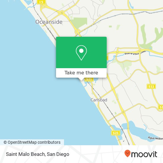 Saint Malo Beach map