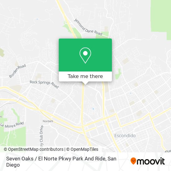Seven Oaks / El Norte Pkwy Park And Ride map