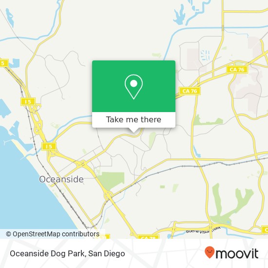 Mapa de Oceanside Dog Park