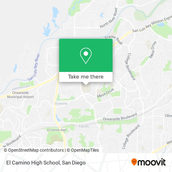Mapa de El Camino High School