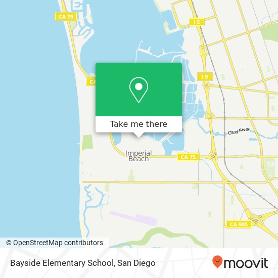 Bayside Elementary School map