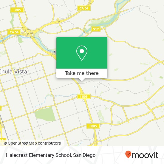Halecrest Elementary School map