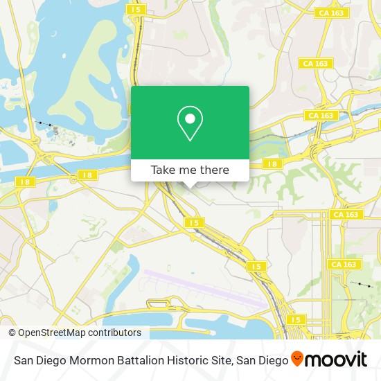 Mapa de San Diego Mormon Battalion Historic Site