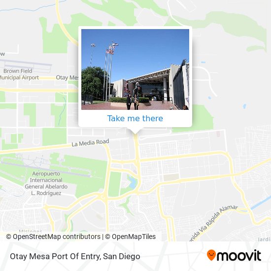 Otay Mesa Port Of Entry map