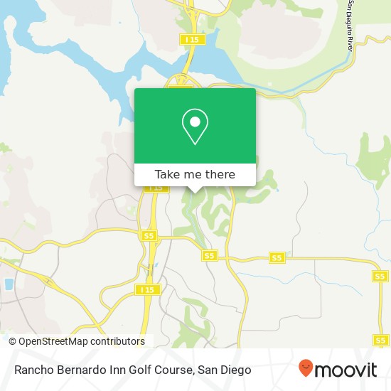 Mapa de Rancho Bernardo Inn Golf Course
