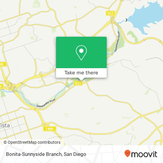 Mapa de Bonita-Sunnyside Branch